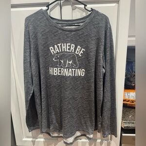 Rather Be Hibernating- Maurices Heather Gray